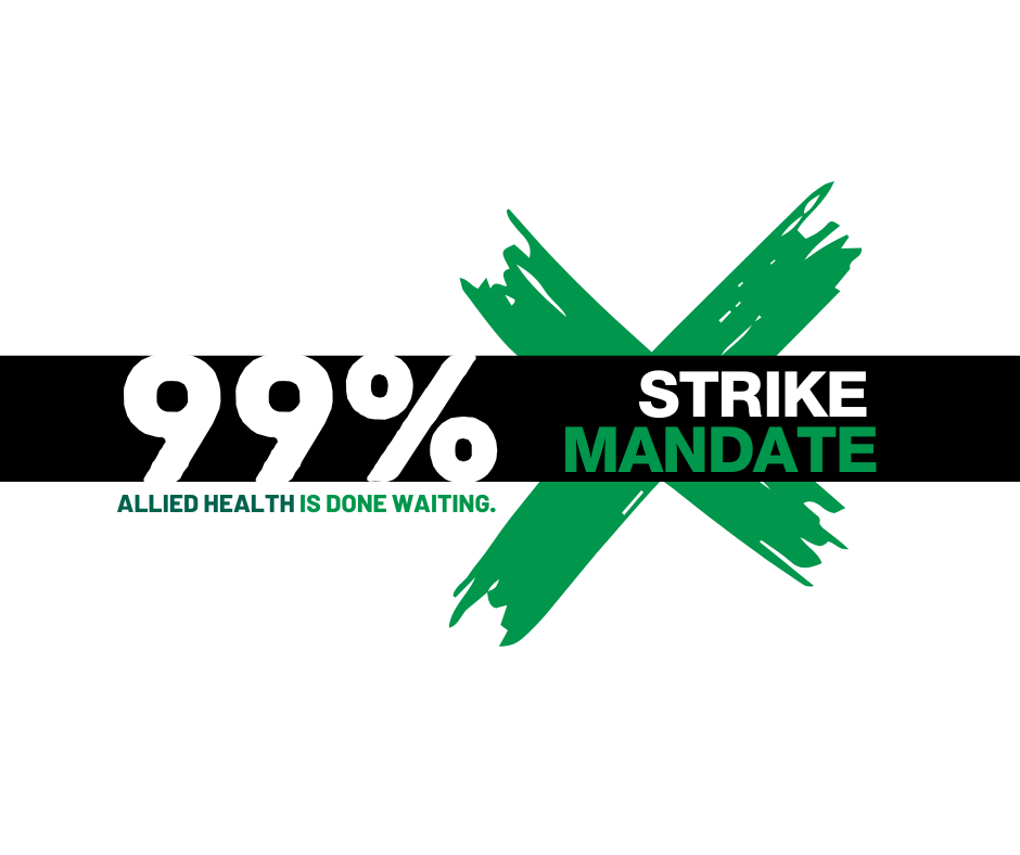 Allied Health Votes 99% In Favour of Strike Mandate
